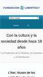 Mobile Screenshot of fundacionlibertas7.org