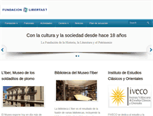 Tablet Screenshot of fundacionlibertas7.org